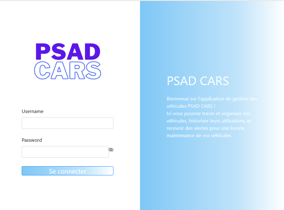login PSADCARS